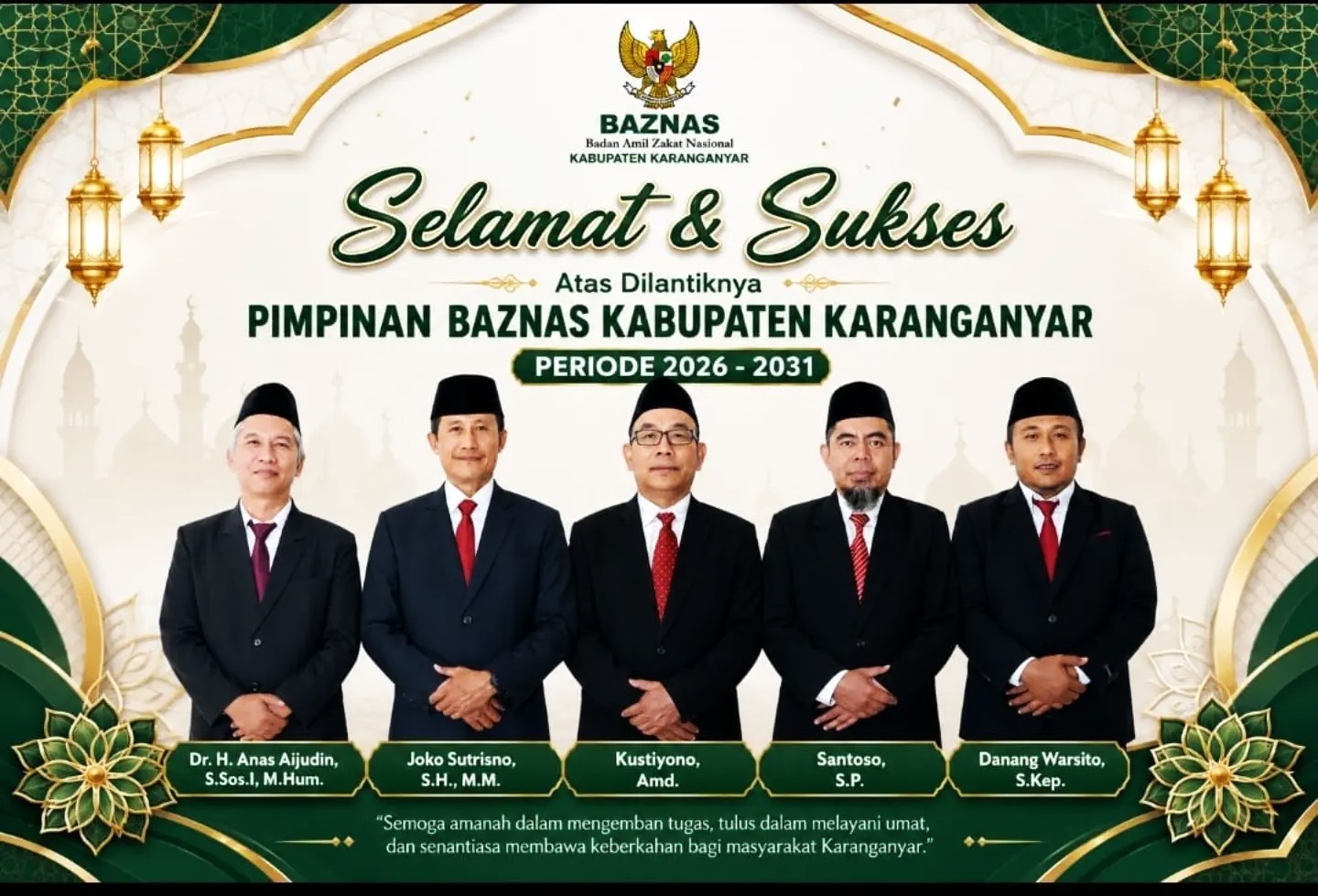 Pimpinan BAZNAS Karanganyar
